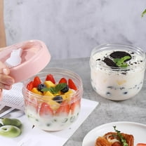 FRCOLOR 1 Set Portable Mini Salad Bowl in Transparent Color