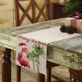 thumbnail image 3 of Hokiten Table Runners 108 Inches Long Dress Scarves, Christmas Flamingos Farmhouse Coffee/Dining/Kitchen Table Runner for Living Room, Xmas Balls Tree Rustic 13x108 Inch, 3 of 7