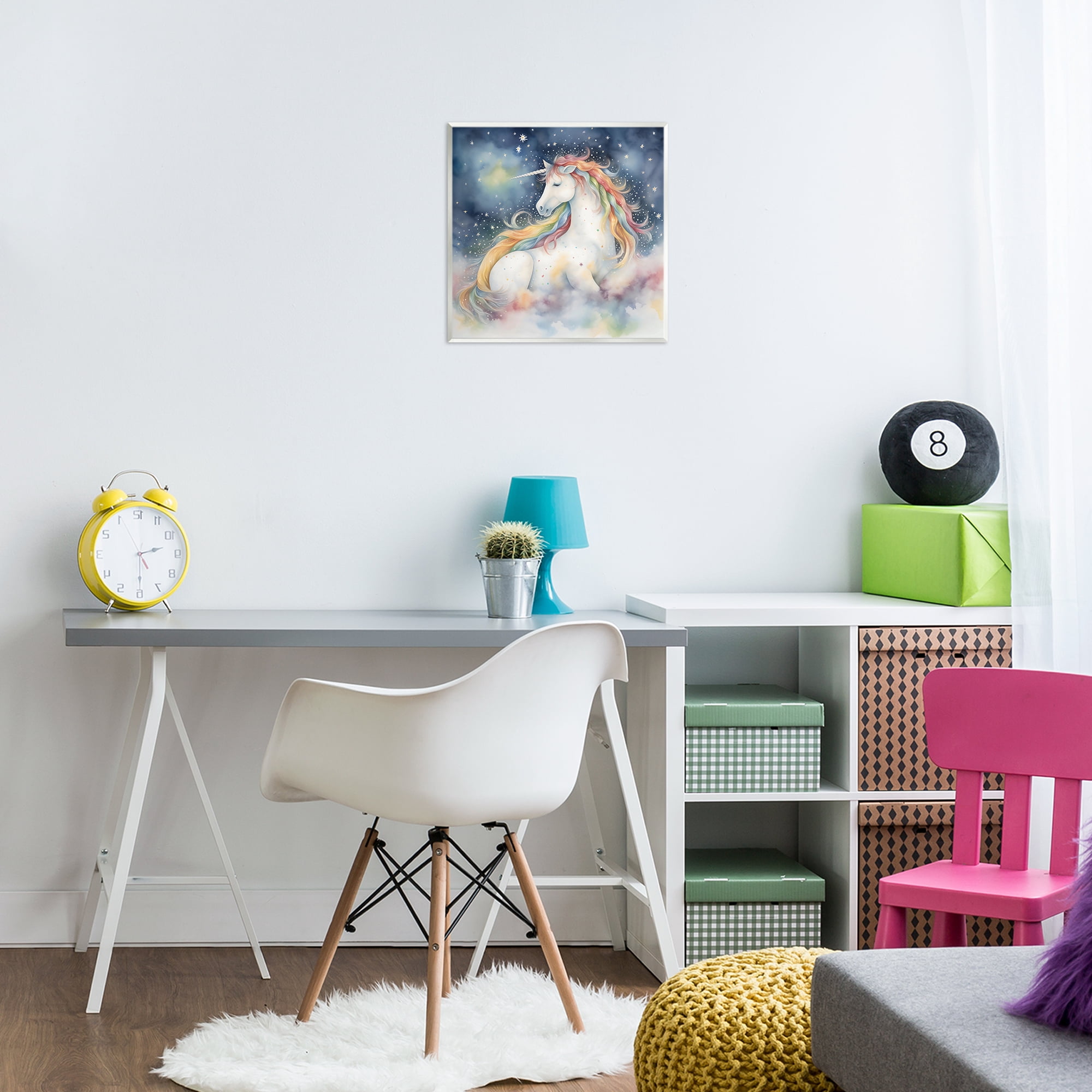 Stupell Industries Unicorn Floating on the Clouds Wall Plaque Art, design by Creative Studio
