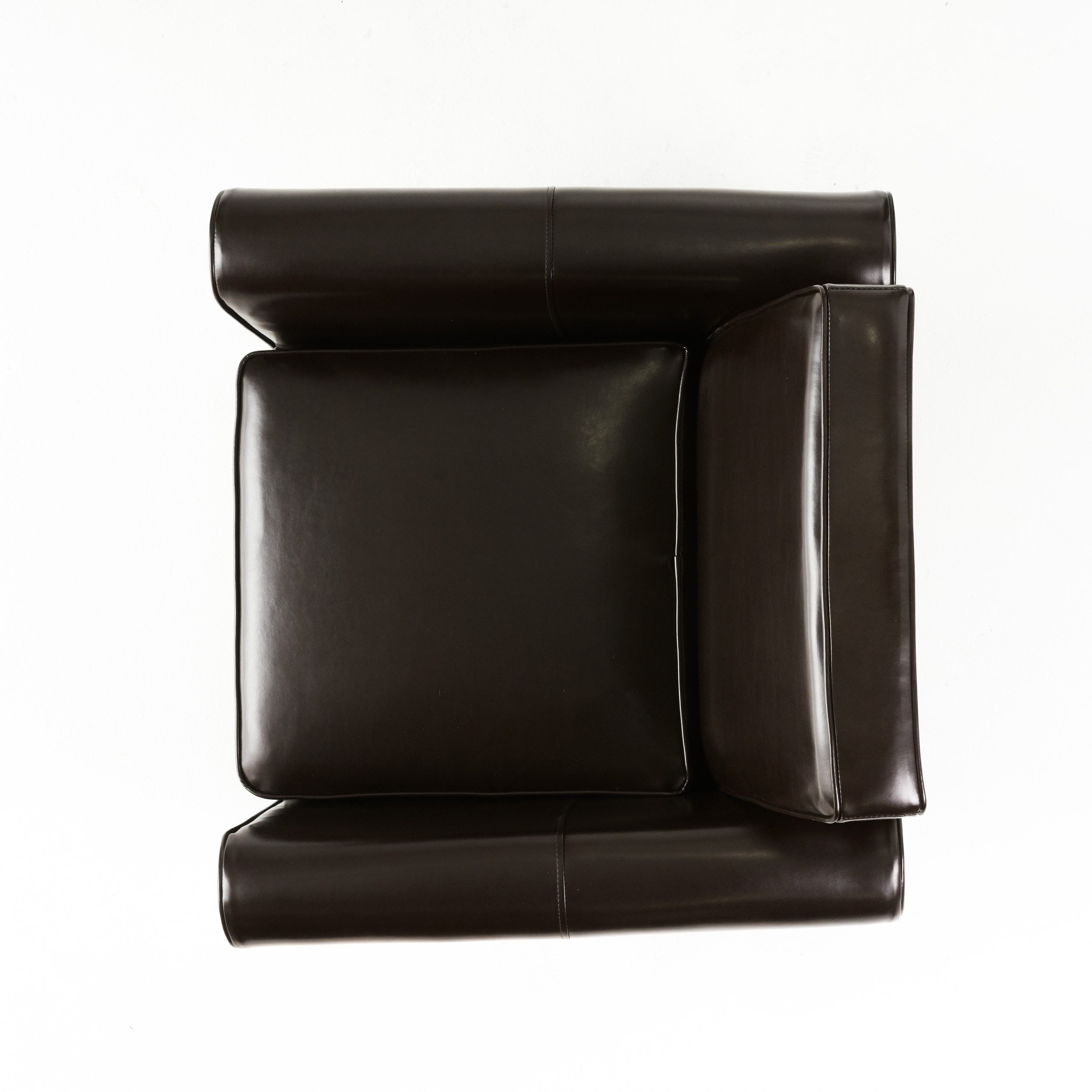 Noble House Liam Leather Brown Club Chair