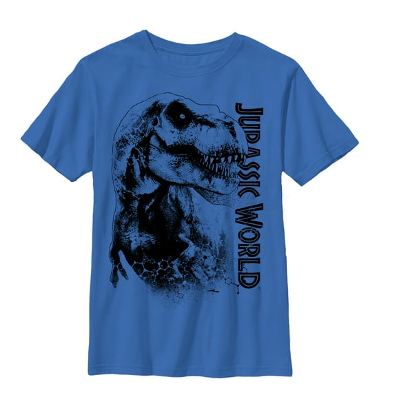 Boy's Jurassic World T. Rex Carnivore  Graphic Tee Royal Medium