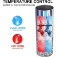 thumbnail image 2 of Gifts for Women Girl Friends, Art Glitter Skinny Tumblers with Lids 20oz,Abstract Confetti Insulated Iced Coffee Mug Slim Tumbler Reusable Travel Cups, 2 of 6
