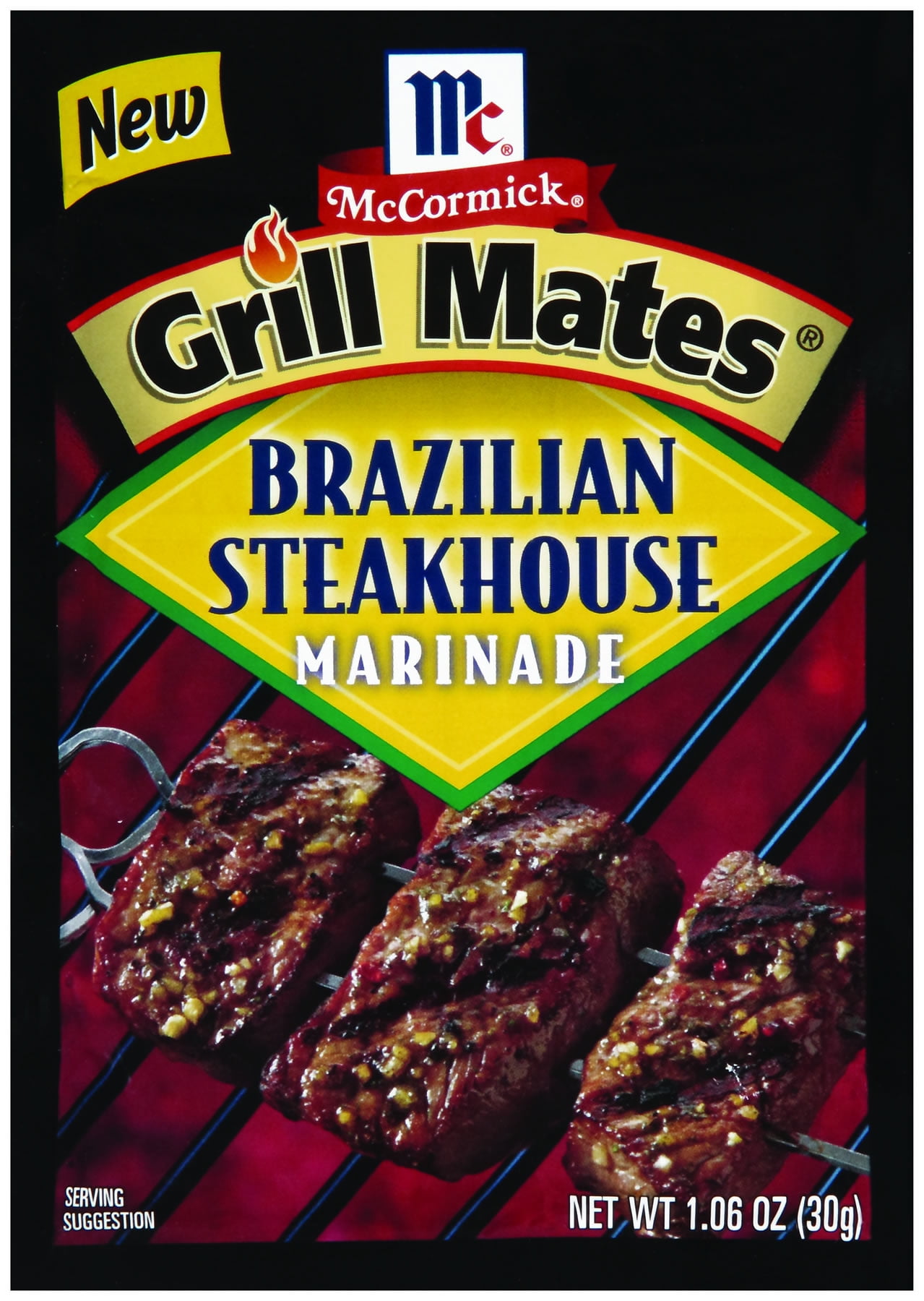 McCormick Grill Mates Brazilian Steakhouse Marinade, 1.06 OZ (Pack of 4