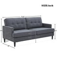 thumbnail image 3 of Medgthi 71" Loveseat, Modern Design Couch Soft Linen Upholstery Loveseat Sofa for Compact Living Space, Apartment, Dorm, 3 of 7