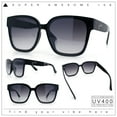 thumbnail image 2 of Womens Inset Lens Large Plastic Rectangle Horn Rim Marble Inlay Sunglasses Black Brown Grey - Smoke, 2 of 8