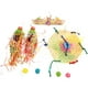 thumbnail image 1 of KAKOWELY 8 piezas de juguetes masticables coloridos para loros, juguetes para morder loros, kit de juguetes colgantes para jaula de pájaros, 1 of 4