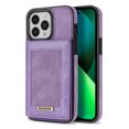 thumbnail image 2 of Nalacover Back Wallet Case for iPhone 15 Pro Max, RFID Blocking Card Slots Holder Premium PU Leather Protective Cover with Kickstand Magnetic Closure Shockproof Dustproof Case, Purple, 2 of 11