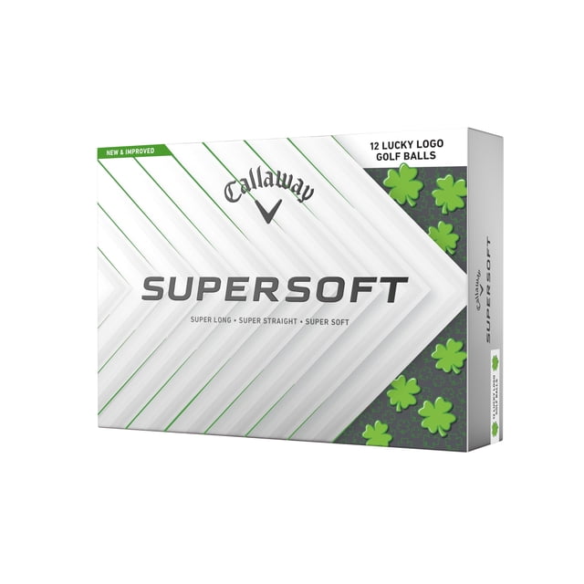 Pelotas de golf Callaway Supersoft 25 Lucky, paquete de 12, 2026