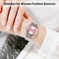 thumbnail image 2 of Watches for Women Ladies Female Fashion Waterproof Dress Business Stainless Luxury Classic Analog Quartz Simple Wife Gifts Wrist Watch, 2 of 12