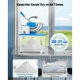 thumbnail image 4 of KFFKFF Commercial Ice Crusher 661LBS/H, 350W Electric Snow Cone Machine with 4 Blades, 2000RPM Stainless Steel Shaved Ice Machine with 11 Gal Crushed-Ice Box, 4 of 9