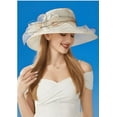 thumbnail image 5 of Yoyauz This glamorous organza tea party hat is minimalist and the perfect addition to a casual royal look. You can also decorate as you like to create a unique hat that represents your personality., 5 of 6