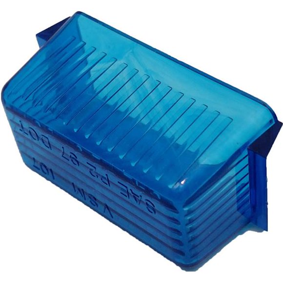 Lentille, Mini Rectangulaire Cardée - Bleu