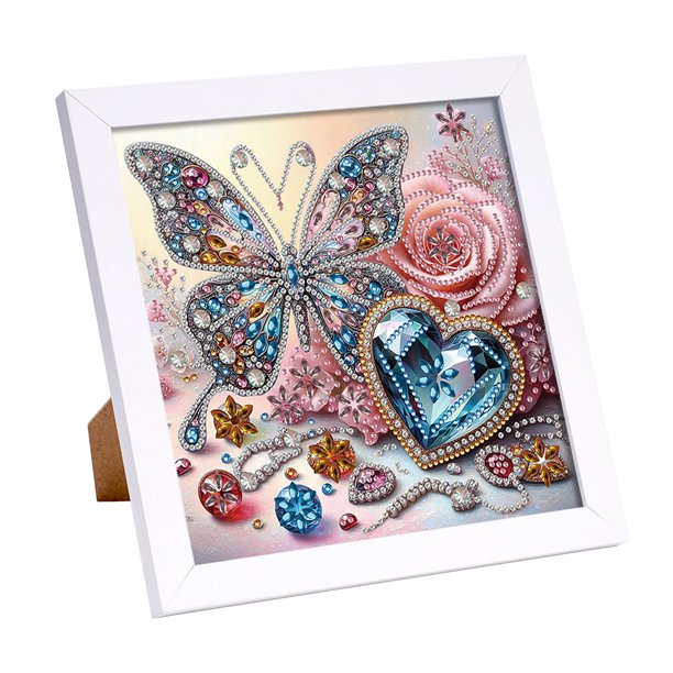 5D DIY Taladro Parcial en Forma Especial Mariposa Art19.2x19.2cm