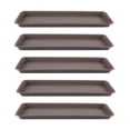 thumbnail image 1 of Paquete de 5 platillos para macetas, bandejas para jardineras y bandejas de goteo para jardín. Gris, 1 of 8