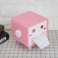 thumbnail image 3 of Boîte à Mouchoirs, Boîte de Rangement pour Serviettes en Papier Dessin Animé Mignon (Rose), 3 of 5