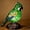 Green, variant on Handmade Cardinal Lamp with Gift Bag, Stained Glass Red Bird Night Light for Bedroom Living Room Christmas Decoration, Resin Cardinalis Table Desk Lamp (Green)