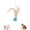 Blue, variant on Cat Toys Balls with Feathers,Interactive Cat Bouncy Balls for Indoor Cats and Playful Kittens, Rubber Kitten Ball Toys for Interactive Playing, Chase Training and Hunting Exercise