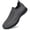 Deep Gray, variant on LANCROP Men's Slip On Walking Shoes No Lace Breathable Mesh Sneakers Casual Work Shoes for Daily Wear