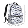 thumbnail image 2 of Balery Hipster Mustache Mochila Escolar Impresa, Mochila Ligera para Viajes Casual, Mochila Duradera y Cómoda Multifuncional, Mochila para Laptop-One Size, 2 of 5