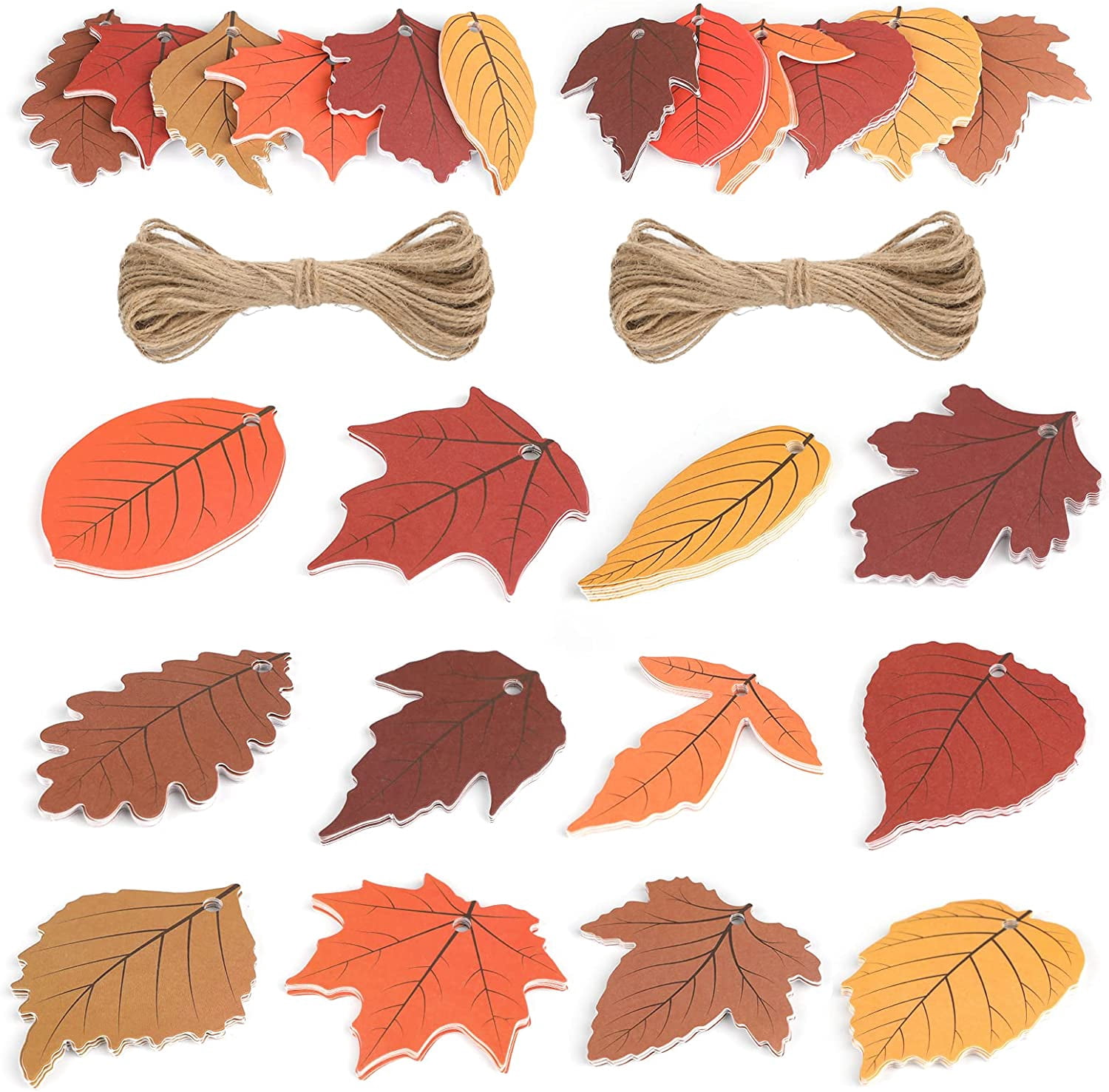 120Pcs Fall Leaves Maple Gift Tags With String,12 Style Leaf Tags,  One-Sided Printing, Personalized Gift Hangtags For Thanksgiving, Gift  Wrapping, Diy Crafts, Autumn, Wedding, Birthday, And Party - Walmart.com