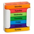 thumbnail image 1 of Stay On Track Weekly Organizer with 7 Stackable Compartments for Morning Noon Evening Bedtime – Durable Storage Container for Home and Closet, 1 of 5