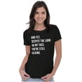 thumbnail image 4 of Despite My Face You're Still Talking Womens Slim Fit Graphic Tee Brisco Brands S, 4 of 6