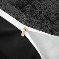 thumbnail image 4 of jejeloiu Dark Damask Duvet Cover King For Men Women,Vintage Print King Bedding,Grey Black,Black Reversible,3 Pieces,1 Duvet Cover and 2 Pillowcases, 4 of 6