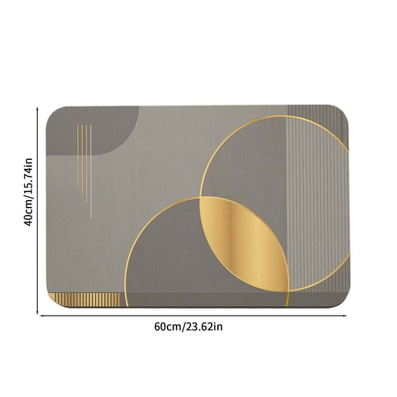 Hgallory Household Floor Mats for Bedroom Living Room, Polyester Non-Slip Floor Rugs for Entrance Sofa side, Geometric Pattern Home Decor Doormat Welcome Mats, 16"x24", 1 Pack, B, Rectangle