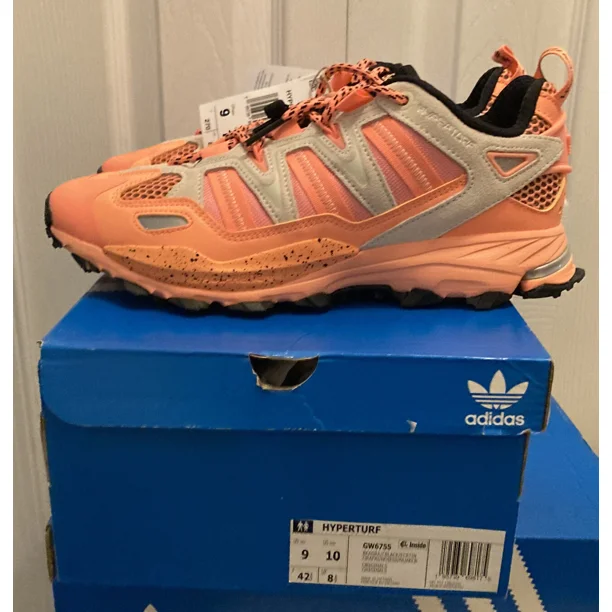 Ad-id-as HYPERTURF ADVENTURE MEN'S ORANGE HIKING SHOE US SIZES-9 NEW W/BOX.