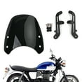 thumbnail image 1 of ABS Plastic Motor Windshield WindScreen for Triumph Bonneville T100 T120 Black, 1 of 10