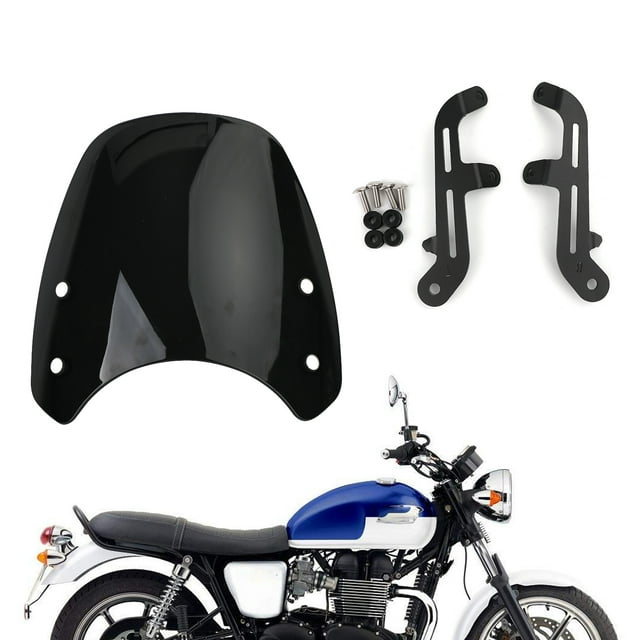 ABS Plastic Motor Windshield WindScreen for Triumph Bonneville T100 T120 Black