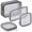 Gray, variant on 4 Pcs Mesh Makeup Bag Mesh Cosmetic Bag Travel Toiletry Pouch with Zipper Mini Makeup Cosmetic Purse for Daily Accessory(Small, Large, Medium,Beige)