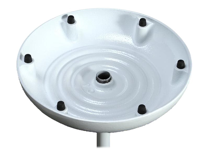On-Stage MS7201W Round Base Mic Stand, White