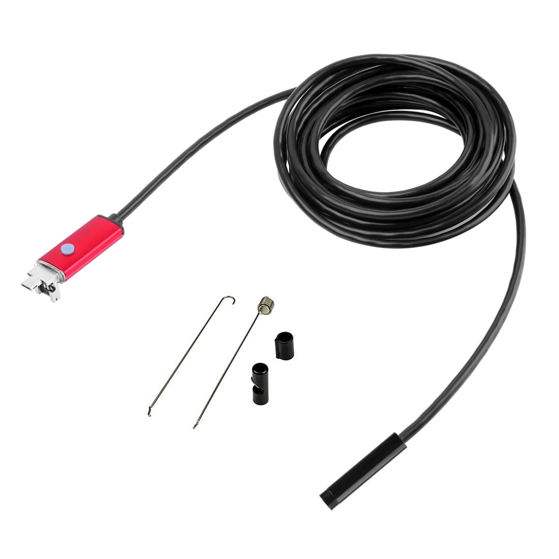 2in1 8mm Mini Endoscope Waterproof Borescope Inspection Camera For PC Android