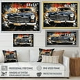 thumbnail image 4 of Designart "Vintage Elegance Black Classic Car" Transportation Framed Wall Art - Modern Black Car Old American Living Room Framed Canvas Art, 4 of 6