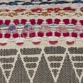thumbnail image 3 of Laddha Home Designs Handwoven Chevron striped Square Throw Pillow - 18" - Multicolored - Set of 2, 3 of 5
