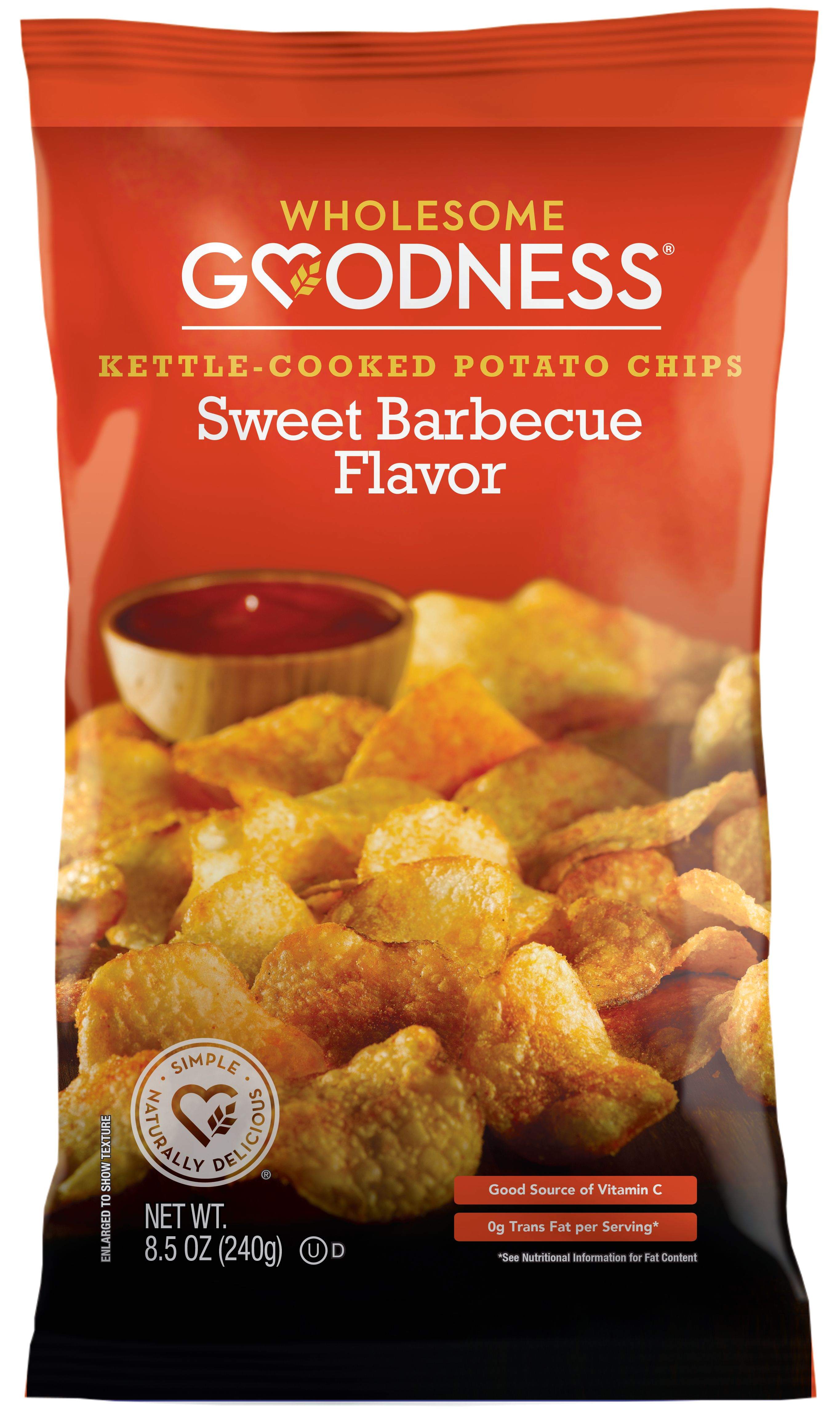 Wholesome Goodness Kettle Chips Sweet BBQ