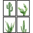 thumbnail image 3 of PixonSign 4 PCS&nbsp;Adhesive Canvas Poster Vibrant Green Cactus Snake Plants Framed Wall Prints Nature Wilderness Digital Art Decorative Multicolor Botanical Floral&nbsp;Artwork - 11"x14" Black, 3 of 5