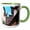 Green/White, variant on 3drose, Old Shanghai Houses, Red Roofs, Yuyuan Old Town, Shanghai, China, 15oz Mug
