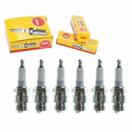 6 pc NGK 3323 Standard Spark Plugs for 124 127 129 129S 3404 344 5012 5013 5014 5015 584 784 804 BRF31 BRF31-4 BRF314 BRF3M BRF6 BSF3 BSF31 BSF31-4 BSF314 CR83T MA20P-U MA20PR-U MA20R-U MA20R-U11