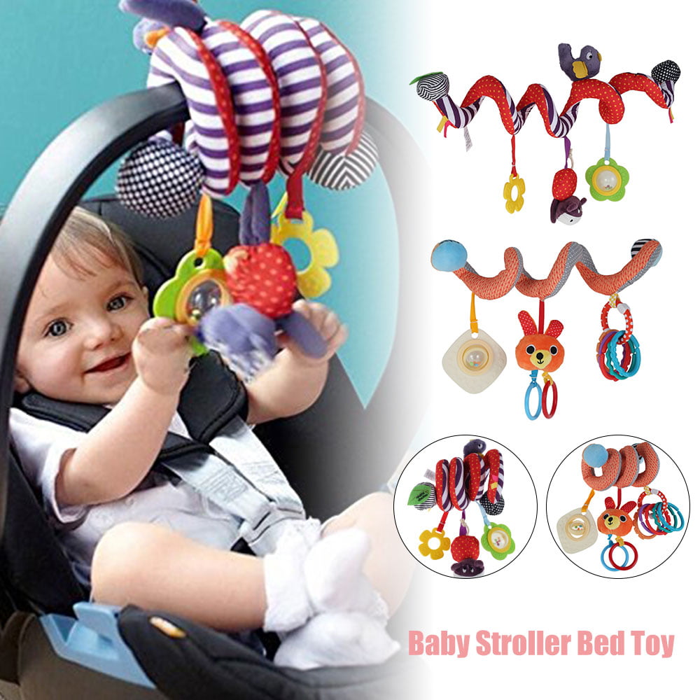 Bed Crib Cot Pram Hand Toys Stroller Pushchair Baby Hanging With Bell Plush C 