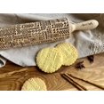 thumbnail image 3 of TRIBAL Embossing Rolling Pin. Laser Engraved Dough Roller for Embossed Cookies or Pottery by Algis Crafts, 3 of 4