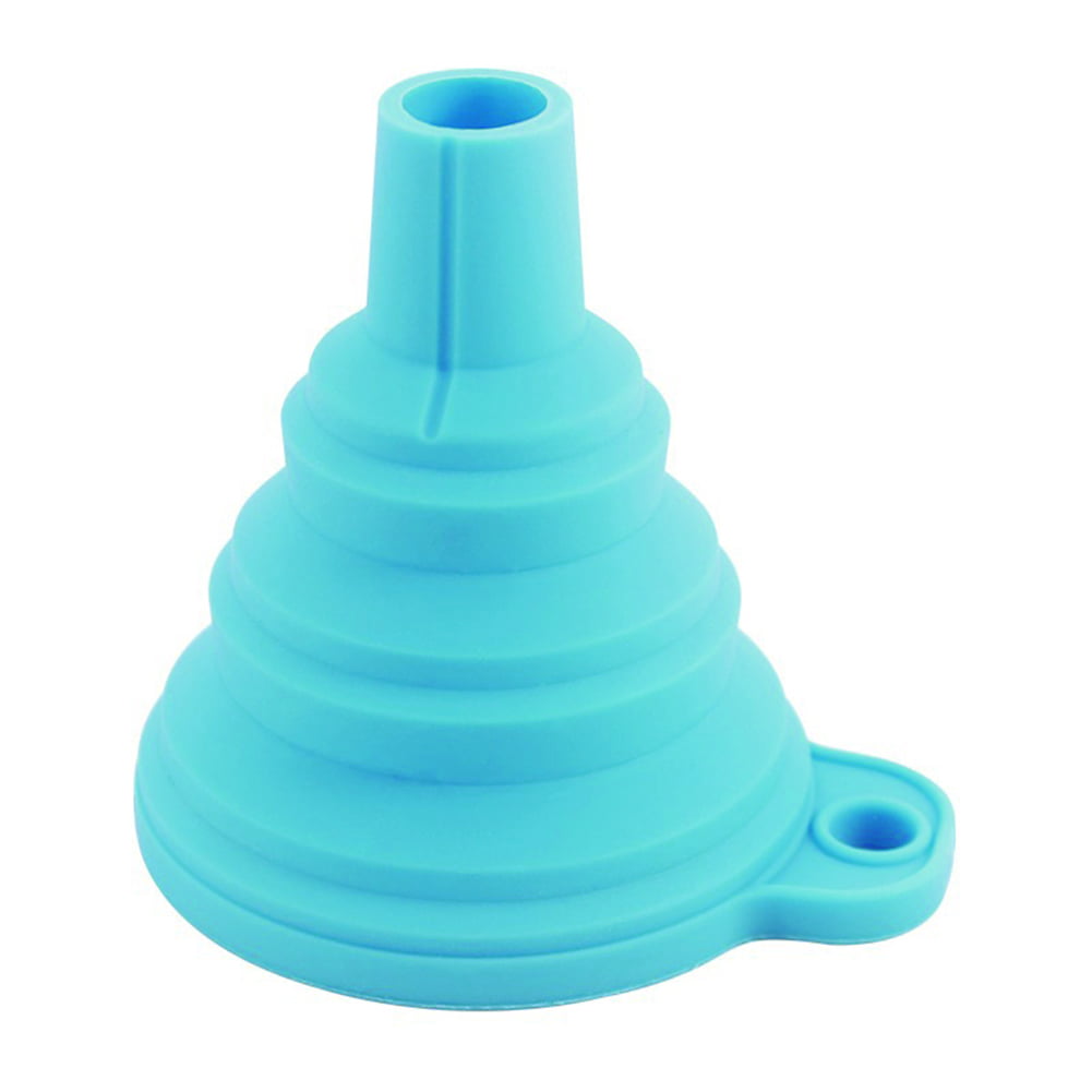 silicone gel collapsible practical foldable funnel hopper kitchen tools FDBB 
