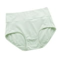 thumbnail image 2 of Rigardu Hot Sale!! Women's Cotton Underwear High Waisted Full Coverage Ladies Soft Strech Breathable Panties Women's High Waist Hip Plus Size Pure Postpartum Abdomen Briefs Green 5Xl, 2 of 3