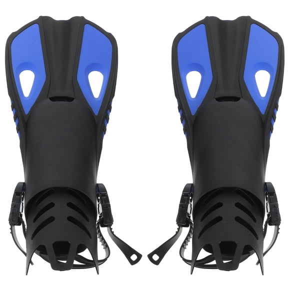 IDEANATEGRATE Dive Fins 1 Pair Diving Flippers for Snorkeling and Swimming Adjustable Heel Strap Blue S