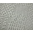 thumbnail image 3 of Chezmoi Collection Motley 3-Piece Geometric Embroidered Patchwork Pre-Washed Cotton Quilt Set, 3 of 8