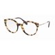 thumbnail image 1 of Miu Miu Women Eyeglasses MU04PVA 7S01O1 Havana/Gold Frame Demo Customisable Lens, 1 of 2
