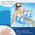 thumbnail image 4 of Hamaca de Agua Inflable 4 en 1, Paquete de 2 Hamaca Flotante para Piscina, Inflable Alberca, Cama de Piscina Inflable Plegable con 1 Bomba de Aire, Adecuado para Juegos, Fiestas en la Playa, 4 of 4