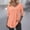 Orange, variant on Kilaqueen Open-Front Long Sleeve Shirts for Women V Neck Solid Color Tunic Tops, Button Blouses for Women Dressy Casual Soft Comfy Fall Outfits