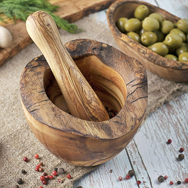 Olive Wood Kitchen Utensils Set for Cooking (4-Piece Set) - Forest Decor